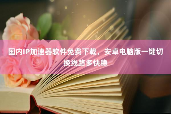 国内IP加速器软件免费下载，安卓电脑版一键切换线路多快稳