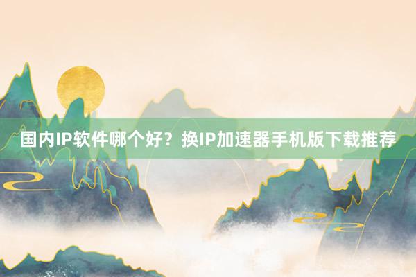 国内IP软件哪个好？换IP加速器手机版下载推荐